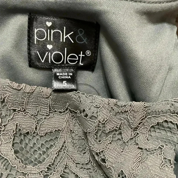 Pink & Violet Toddler Girls Sleeveless Lace Glitter Mesh Dress Size 2, 3, 5 & 6 - Picture 3 of 5